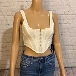 NWT White Fox Boutique Bad Gal Bustier SZ SM